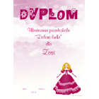 Dyplom A4 dla dziewczynki