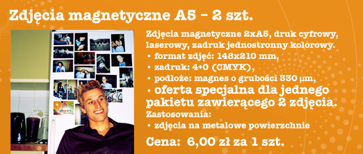 Zdj�cia magnetyczne A5 - 2 szt.