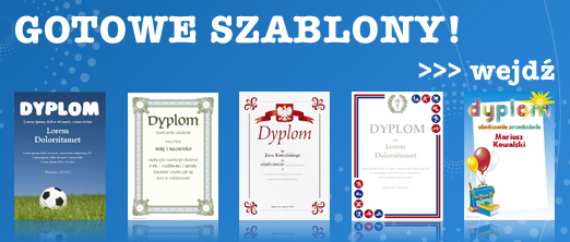 Dyplomy - gotowe szablony