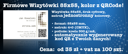 GOTOWE PROJEKTY Wizyt�wki z QR kodem