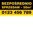 Banner ogłoszeniowy 3 x 1,4 m  (3WB)