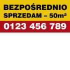 Banner ogłoszeniowy 3 x 1,4 m  (3WC)