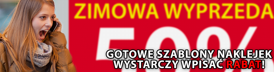 Naklejki ZIMOWA WYPRZEDAŻ