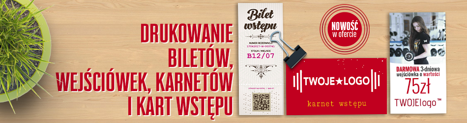 Drukowanie biletów, wejściówek, karnetów i kart wstępu