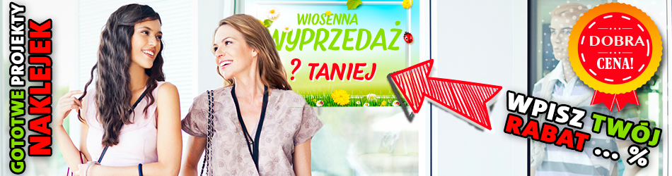 Naklejki Wiosenna Wyprzedaż