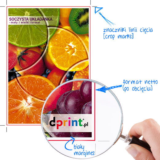 d-print.pl - Poprawnie przygotowana praca bez spadów Poprawnie przygotowana praca bez spadów