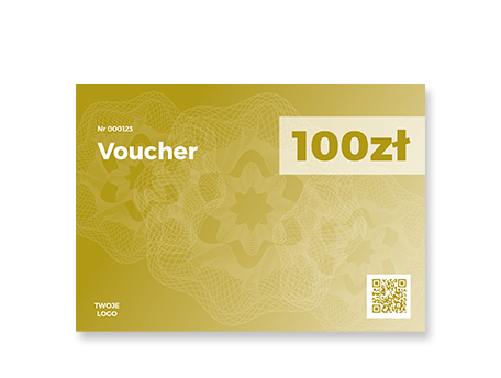 Voucher Podarunkowy A6, kolor, wzór 5