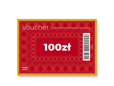 Voucher Podarunkowy A5, kolor, wzór 10