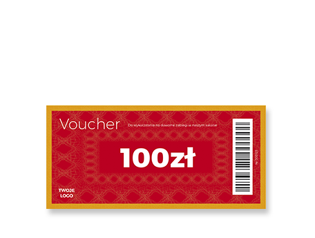 Voucher Podarunkowy DL, kolor, wzór 1