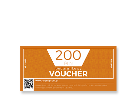 Voucher Podarunkowy DL, kolor, wzór 11