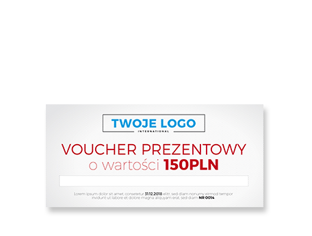 Voucher Podarunkowy DL, kolor, wzór 14