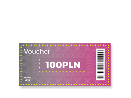 Voucher Podarunkowy DL, kolor, wzór 6