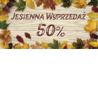 Naklejka JESIENNA WYPRZEDAŻ 100x50 cm - Drukarnia Internetowa D-PRINT.PL - druk cyfrowy Warszawa Naklejka JESIENNA WYPRZEDAŻ 100x50 cm