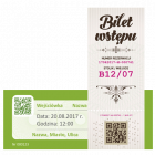 Bilet wstępu 100x40 mm - Drukarnia Internetowa D-PRINT.PL - druk cyfrowy Warszawa Bilet wstępu 100x40 mm