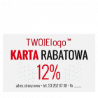 Karta rabatowa 86x54, kolor dwustronnie