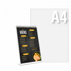 Menu A6 na stojaku z plexi, 10 stron - Drukarnia Internetowa D-PRINT.PL - druk cyfrowy Warszawa Menu A6 na stojaku z plexi, 10 stron