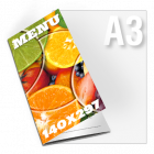 Menu składane 140x297 mm - Drukarnia Internetowa D-PRINT.PL - druk cyfrowy Warszawa Menu składane 140x297 mm