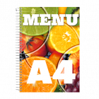 Menu A4 w spirali, 12 stron - Drukarnia Internetowa D-PRINT.PL - druk cyfrowy Warszawa Menu A4 w spirali, 12 stron