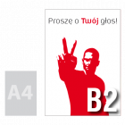 Plakat wyborczy B2 - Drukarnia Internetowa D-PRINT.PL - druk cyfrowy Warszawa Plakat wyborczy B2