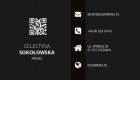 Wizytówka QR pozioma 90x50 mm (wzór nr 1)